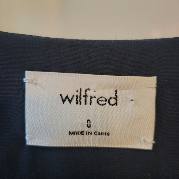 ❤️ 3 for $35 Aritzia Wilfred floral long sleeve Cut Out Midi Dress Aubagne XS 0 - Picture 7 of 7